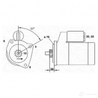 Стартер MAGNETI MARELLI MS R658 6854YU Volkswagen Transporter (T4) 4 Грузовик 1.9 TD 68 л.с. 1992 – 2003 943251225010