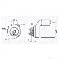 Стартер MAGNETI MARELLI 6328003 6 944280802380 063280036010 Ford S-Max