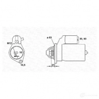 Стартер MAGNETI MARELLI MSR5 306 1047746 SZ1GT9 943253106010