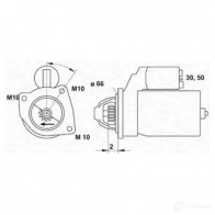 Стартер MAGNETI MARELLI 1GS6XW M SR5355 943253155010 Volvo S40 1 (644) Седан 1.8 i 122 л.с. 2001 – 2003