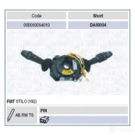Подрулевой переключатель MAGNETI MARELLI DA5005 4 HTQIX 000050054010 1013981 - Изображение 2
