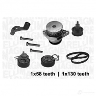 Комплект ремня ГРМ с помпой MAGNETI MARELLI KW P0368K2 71GA44 341403680002 Seat Leon (1M1) 1 Хэтчбек 1.6 16 V 105 л.с. 2000 – 2006