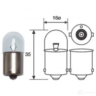 Лампа накаливания MAGNETI MARELLI R5W 12 1014668 C7GLDD2 004007100000 - Изображение 5