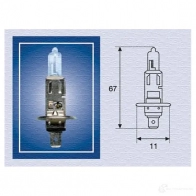 Галогенная лампа MAGNETI MARELLI 1014488 002552100000 A9V54WU H1 24