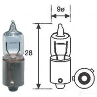 Лампа накаливания MAGNETI MARELLI H6W 12 002701100000 1014611 1MHKN