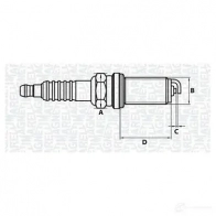 Свеча зажигания MAGNETI MARELLI CT5 KMR11 062000778304 XO1TP0 1193729137 - Изображение 4