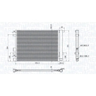 Радиатор кондиционера MAGNETI MARELLI 350203100700 88816S 5 1440274115