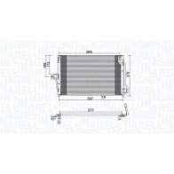 Радиатор кондиционера MAGNETI MARELLI 350203897000 1440274166 NPROA E - Изображение 2