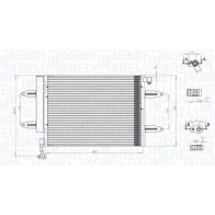 Радиатор кондиционера MAGNETI MARELLI 1440274176 350203911000 GRBP E - Изображение 2