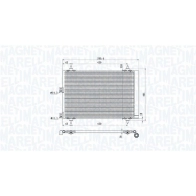 Радиатор кондиционера MAGNETI MARELLI Q27 OZ 1440274183 350203920000 - Изображение 2