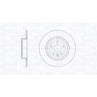 Тормозной диск MAGNETI MARELLI 361302040659 Land Rover Range Rover Evoque HY I03