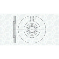 Тормозной диск MAGNETI MARELLI I1 OS5V Audi TT (8N9) 1 Кабриолет 361302040660