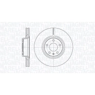 Тормозной диск MAGNETI MARELLI 361302040687 Audi A6 (C6) 3 Универсал 3.0 Tdi Quattro 233 л.с. 2006 – 2008 8D 5ON