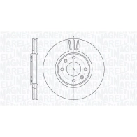 Тормозной диск MAGNETI MARELLI Peugeot 2008 1 (C) Универсал 1.2 PureTech 82 82 л.с. 2018 – 2025 361302040696 O2H PO7B