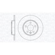 Тормозной диск MAGNETI MARELLI 361302040717 36 JC24Z Volkswagen Transporter (T4) 4 Автобус 2.5 TDI Syncro 102 л.с. 1996 – 2003