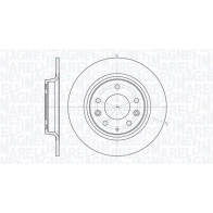 Тормозной диск MAGNETI MARELLI TS44 510 Mazda 6 (GH) 2 Универсал 2.2 MZR CD 185 л.с. 2008 – 2011 361302040718