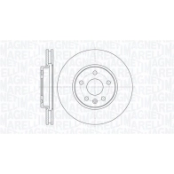 Тормозной диск MAGNETI MARELLI 0H LM0C Opel Astra (J) 4 Хэтчбек 2.0 BiTurbo CDTI (68) 194 л.с. 2012 – 2015 361302040756