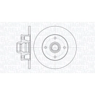 Тормозной диск MAGNETI MARELLI XV5K NB Volkswagen Passat (B3-B4) 2 Седан 1.8 GL 139 л.с. 1991 – 1993 361302040815