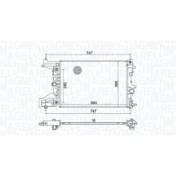 Радиатор охлаждения двигателя MAGNETI MARELLI I BVPE 1440274459 350213206100