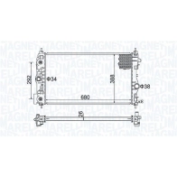 Радиатор охлаждения двигателя MAGNETI MARELLI 350213206600 1440274463 CI WNM8