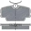 Тормозные колодки, дисковые, комплект SCT GERMANY 1910152 SP 141 PR GRAWE 20 749