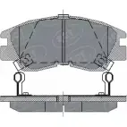 Тормозные колодки, дисковые, комплект SCT GERMANY SP 222 PR 213 73 1910233 ERJU1T1