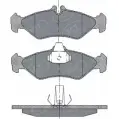 Тормозные колодки, дисковые, комплект SCT GERMANY SP 301 PR 21621, 21622 1910312 QKU6K