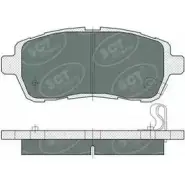 Тормозные колодки, дисковые, комплект SCT GERMANY KUBFO 24283, 24284, 24285 SP 384 PR 1910395