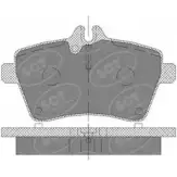 Тормозные колодки, дисковые, комплект SCT GERMANY Mercedes A-Class (W169) 2 Хэтчбек 2.0 A 160 CDI (1606. 1606) 82 л.с. 2004 – 2012 H4H9RM 2407 7 SP 409 PR