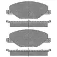 Тормозные колодки, дисковые, комплект SCT GERMANY 25681, 25682 SP 668 PR 3ZRHSMO Skoda Fabia (5J) 2 Хэтчбек 1.6 105 л.с. 2007 – 2014