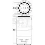 Топливный фильтр SCT GERMANY 1910970 YHR4 YHM 6X0M62A ST 6106