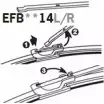 Щетка стеклоочистителя TRICO EFB5514R SUGRD 3 Saab 9-5 (YS3E) 1 Универсал 2.3 t 185 л.с. 2001 – 2009
