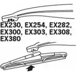 Щетка стеклоочистителя TRICO EX303 Mini Cooper (R50, R53) 1 Хэтчбек UAA 3X