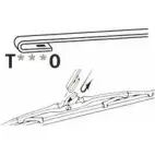 Щетка стеклоочистителя TRICO Chevrolet Spark 3 (M300) Хэтчбек 1.0 65 л.с. 2010 – наст. время YC0T P9T T380