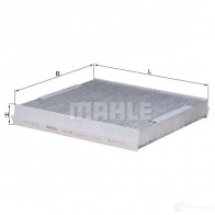 Воздушный фильтр MAHLE ORIGINAL 1MLKX 2356764 lx1021 7859629 8