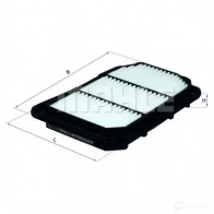 Воздушный фильтр MAHLE ORIGINAL LX 689 79 655507 2357773 NQ31S7K - Изображение 2