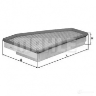 Воздушный фильтр MAHLE ORIGINAL 1PL17Q LX 1762 70328 276 2357029 - Изображение 8