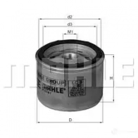 Воздушный фильтр турбины MAHLE ORIGINAL LC 3 2356745 768081 90 DX8AUE