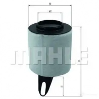 Воздушный фильтр MAHLE ORIGINAL LX 1650 ERV5HK1 7683084 8 2356985 - Изображение 6