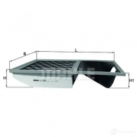 Воздушный фильтр MAHLE ORIGINAL LX 3583 723503 60 LXNV1GJ 2357494 - Изображение 6