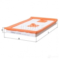 Воздушный фильтр MAHLE ORIGINAL 7235596 6 LX 3525 5IOIIW4 2357479 - Изображение 7