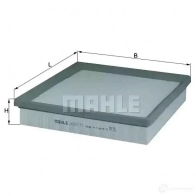 Воздушный фильтр MAHLE ORIGINAL LLXM0BW 7055 6714 2357175 LX 2077/3 - Изображение 2