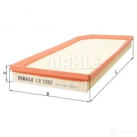 Воздушный фильтр MAHLE ORIGINAL LX 1262 7 6823405 2J94IGQ 2356856 - Изображение 5