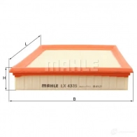 Воздушный фильтр MAHLE ORIGINAL 1194159101 G36F7JN LX 4335 7 2442627 - Изображение 4