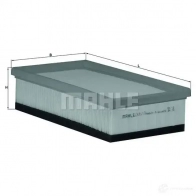 Воздушный фильтр MAHLE ORIGINAL LX 1617 9ZKYC 7 6693543 2356965 - Изображение 5