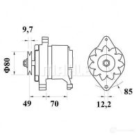 Генератор MAHLE ORIGINAL MG 191 11.201.336 2358157 11201336 - Изображение 2
