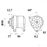 Генератор MAHLE ORIGINAL 2358086 11201276 MG 110 11.201.276 - Изображение 2