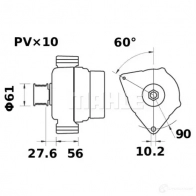 Генератор MAHLE ORIGINAL 11.204.174 11.203.825 2358266 MG 30