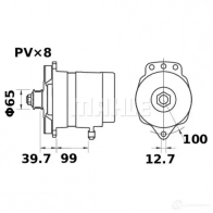 Генератор MAHLE ORIGINAL 11204075 2358601 11.204.075 MG68 - Изображение 1