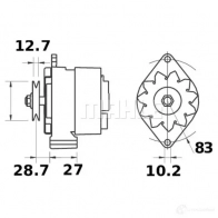 Генератор MAHLE ORIGINAL 634630086 11201961 11.201.961 MG 416